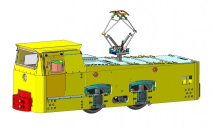 Электровоз шахтный контактный К-10 0