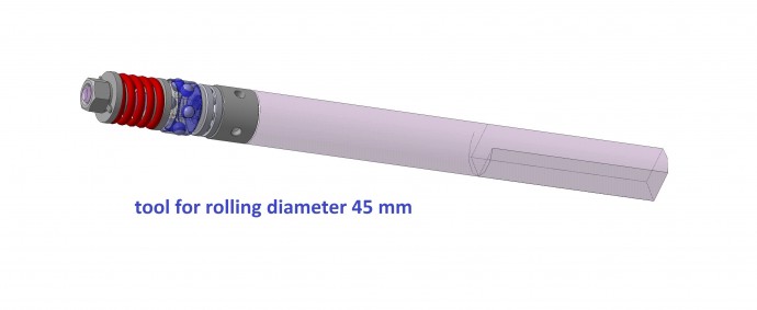 Инструмент для раскатки внутренних цилиндрических отверстий (шариковый)
