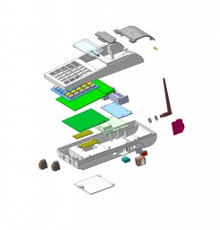 Mobile payment terminal/cash register. 2