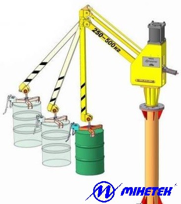 Balanced pneumatic crane manipulator MSP